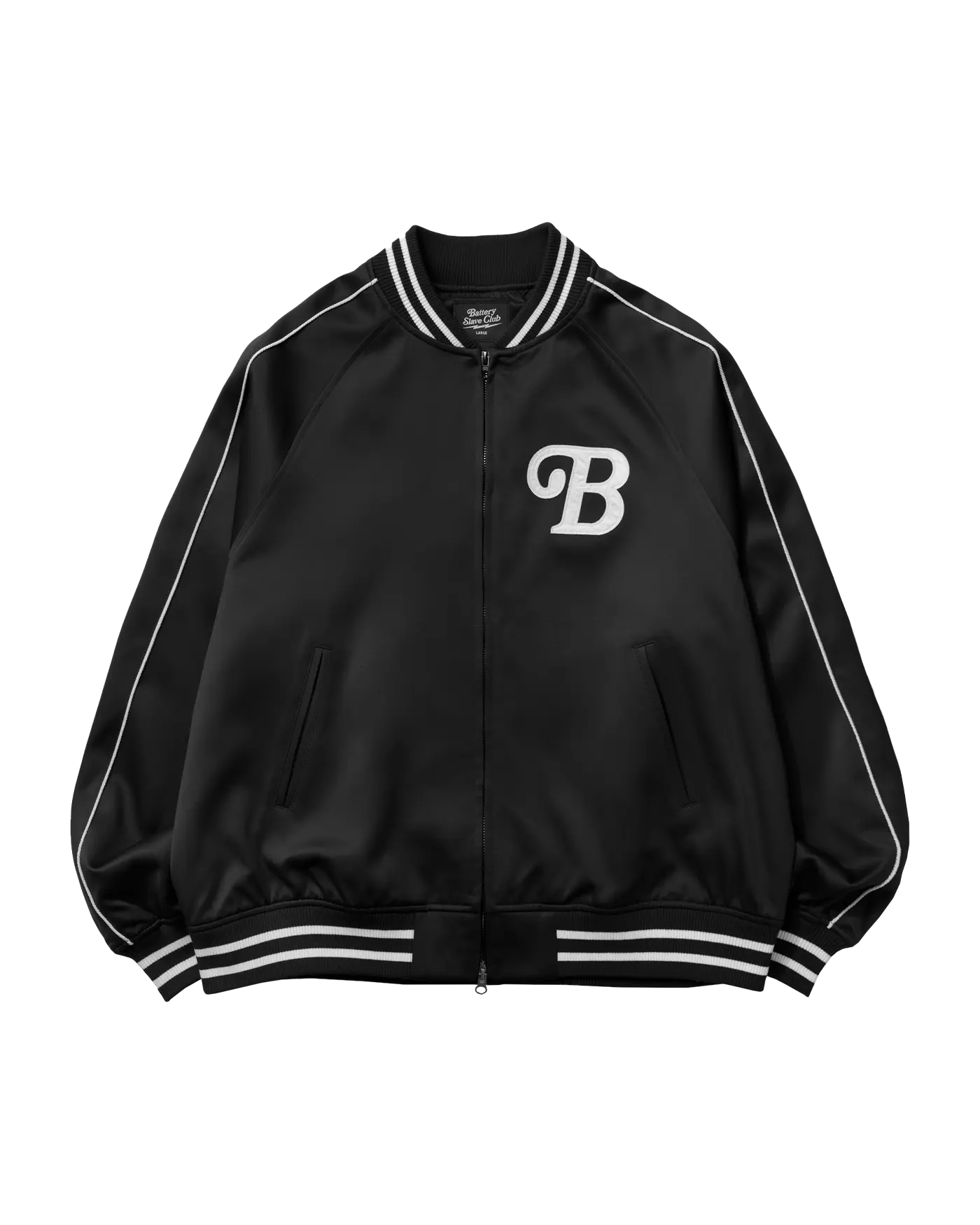 EXTRAORDINARY ■ BSC SOUVENIR SATIN JACKET EXTRAORDINARY B.S.C SOUVENIR SATIN JACKET