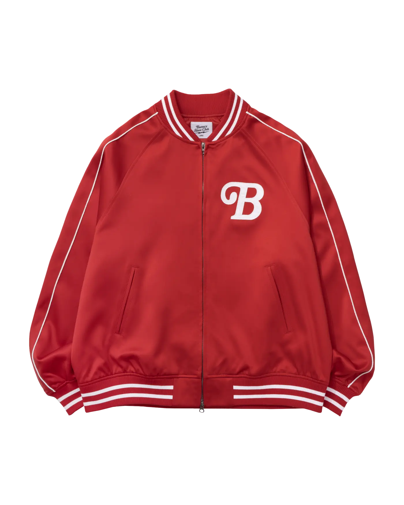 EXTRAORDINARY ■ BSC SOUVENIR SATIN JACKET EXTRAORDINARY B.S.C SOUVENIR SATIN JACKET