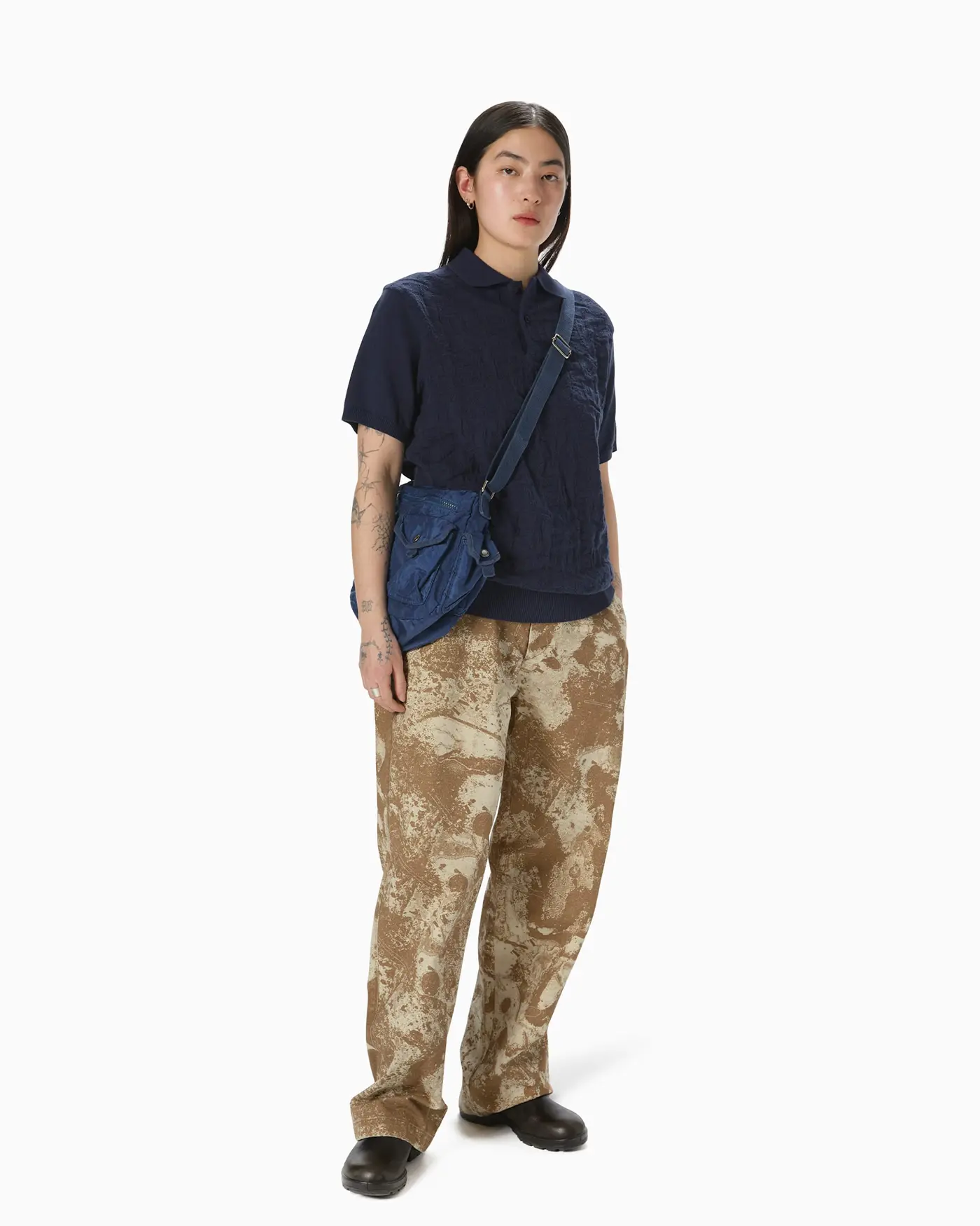 バッグ thisisneverthat Overdyed Shoulder Bag thisisneverthat Overdyed Shoulder Bag - Washed Charcoal