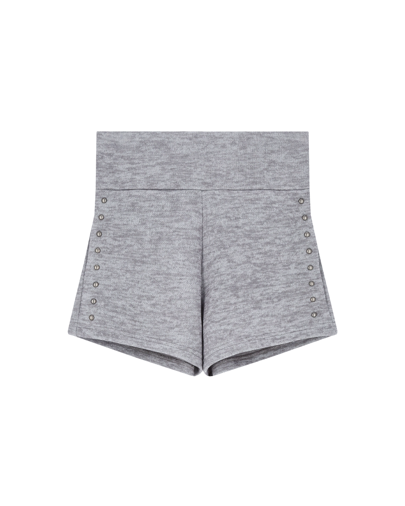 ショートパンツ 25SS [POLYSOOEM] Studded Dolphin Shorts - Grey POLYSOOEM STUDDED DOLPHIN SHORTS