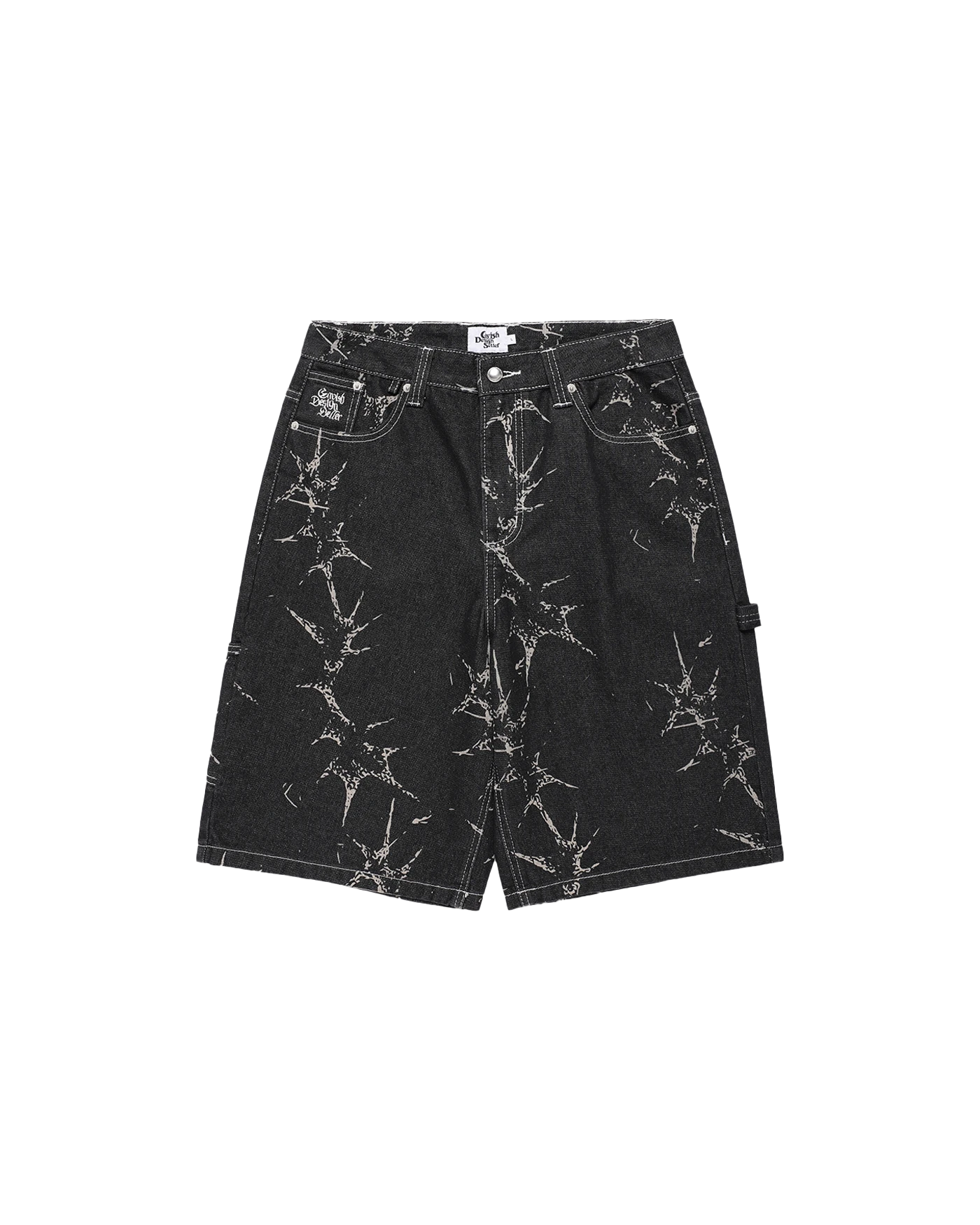 CAVISH OVERDYED DENIM SHORTS