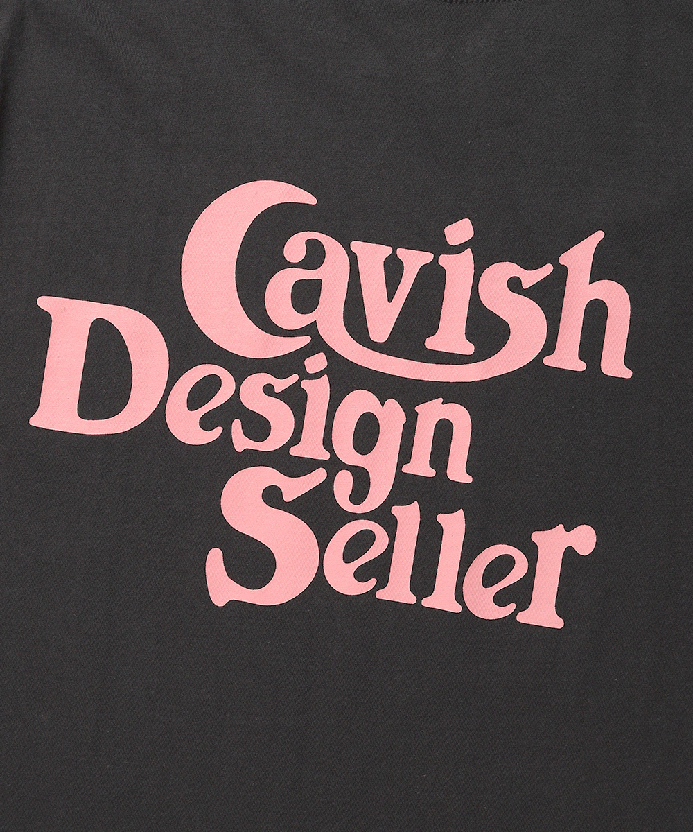 CAVISH ♥ INVADER PIGMENT SS TEE/追跡付 CAVISH SELLER LOGO SS TEE