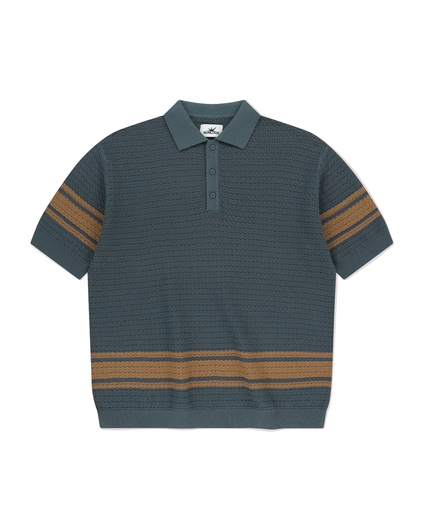 SUNLOVE 国内送 Sun Sport メッシュTシャツ ブラウン SUNLOVE] 썬 스포츠 메쉬 티 브라운