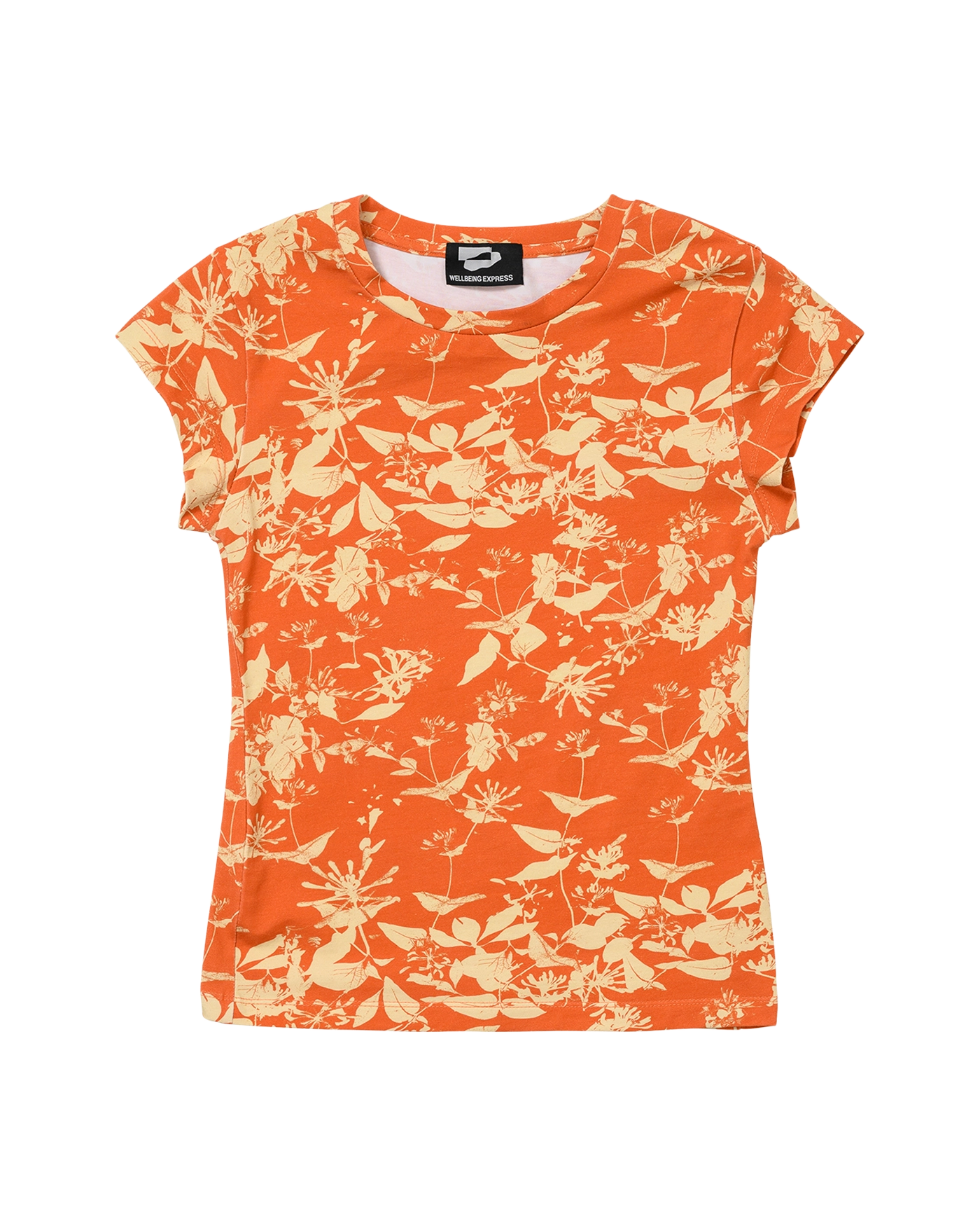 【WELLBEING EXPRESS】 Garden Print Half Sleeve / 追跡付 WELLBEING EXPRESS Garden Print Half Sleeve