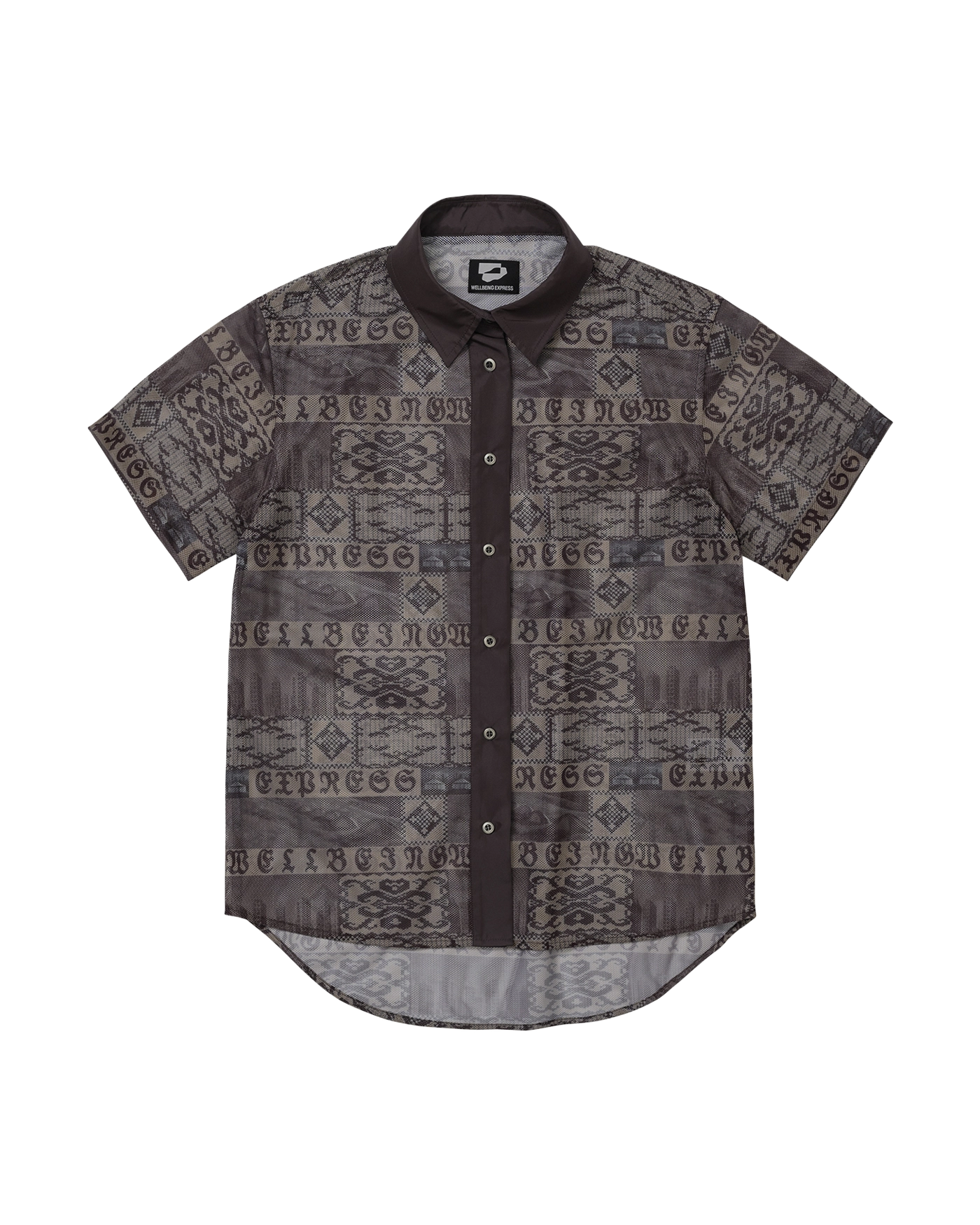 WELLBEING EXPRESS Garden Print Half Sleeve