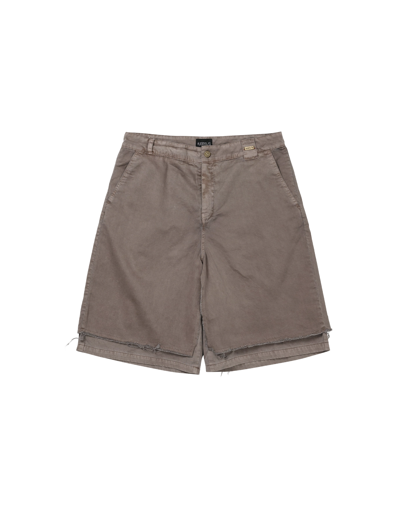 【AJO AJOBYAJO】Washed Denim Shorts DHM MUIL Washed Denim Bermuda Shorts [BLACK] - AJOBYAJO