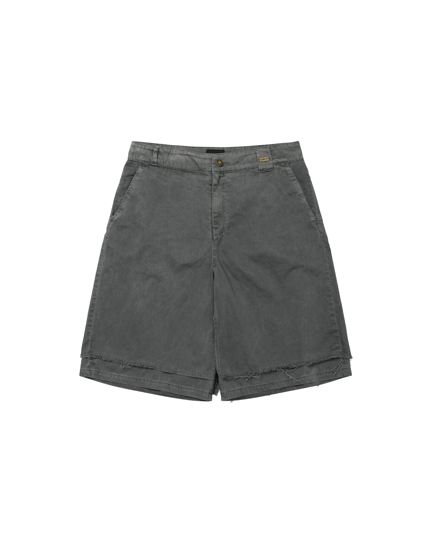 【AJO AJOBYAJO】25SS★ Double Knee Paneled Shorts Double Knee Paneled Shorts [BLACK] - AJOBYAJO