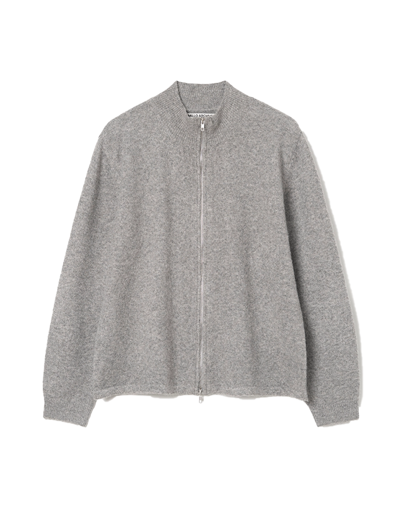 ◼️St ANDREWS ◼️ロゴニットブルゾンM 白グレー美品 ◼️St ANDREWS ◼️ロゴニットブルゾンM 白グレー美品 【公式通販】