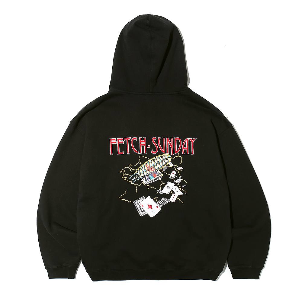 トップス FETCH AIRSHIP ZIP UP HOODED SWEATSHIRT 페치 에어쉽 집업 후디 블랙 FC25S208BK | 카시나 KASINA