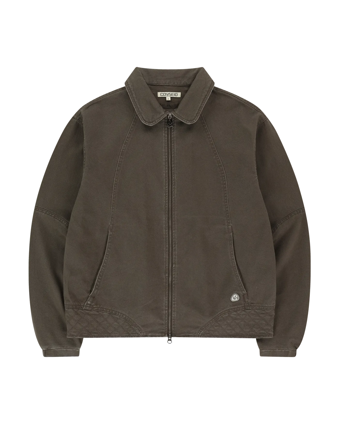 COYSEIO ROUND COLLAR STITCH JACKET