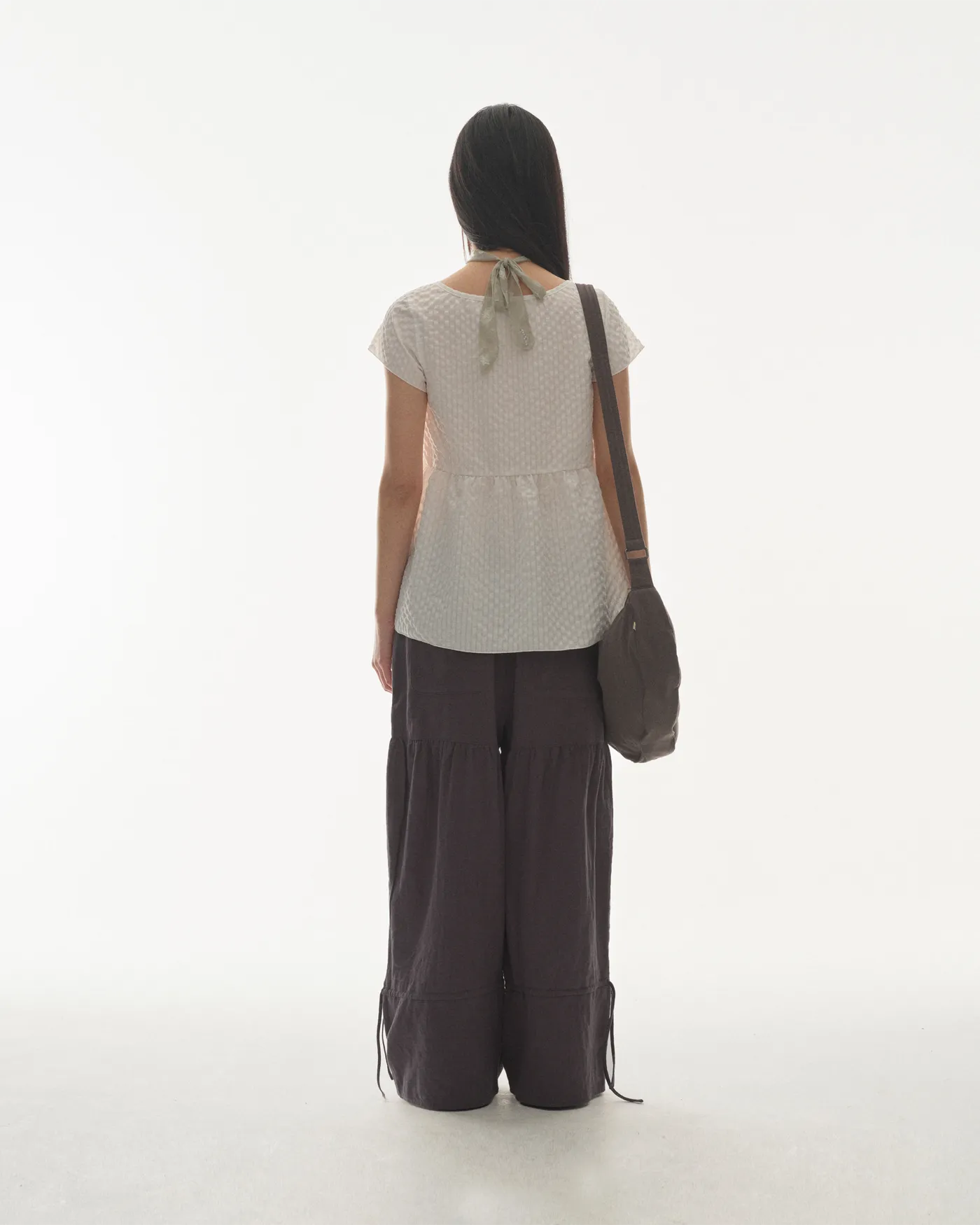 COYSEIO SHIRRING ROUGH PANTS