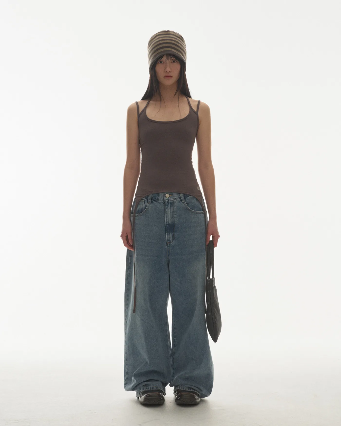 COYSEIO W STITCH DENIM PANTS