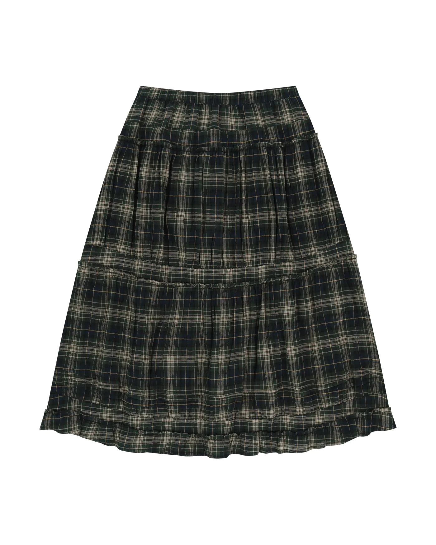 COYSEIO SHIRRING MIDI SKIRT
