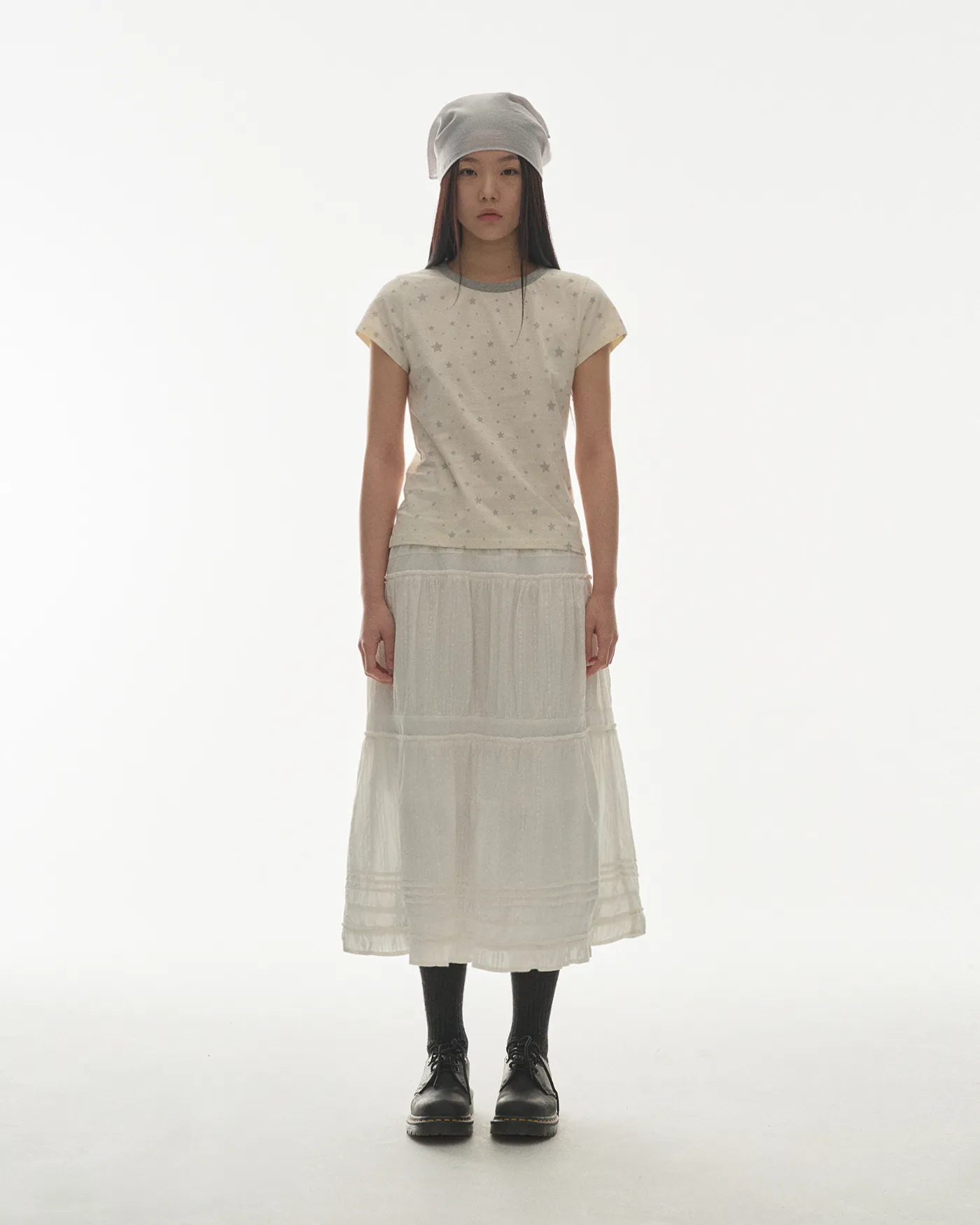COYSEIO SHIRRING MIDI SKIRT チェック スカート SHIRRING MIDI SKIRT CHECK - coyseio