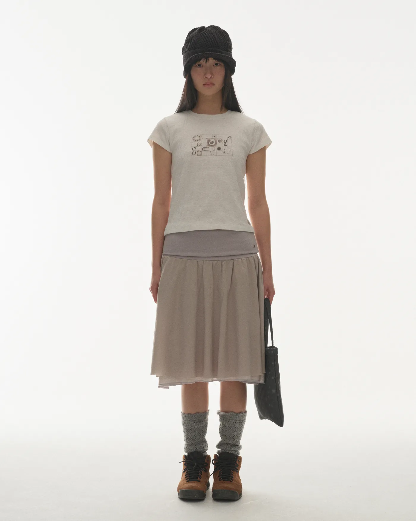 スカート COYSEIO DOUBLE SHIRRING SKIRT Geek Office / ギークオフィス】COYSEIO / コイセイオ DOUBLE