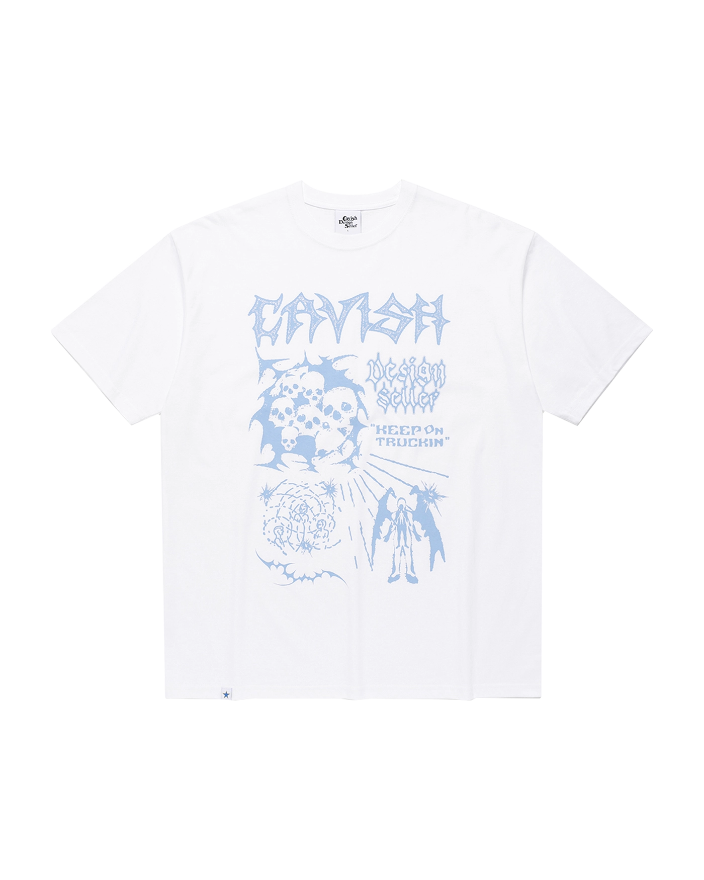 Tシャツ・カットソー [CAVISH] TWIN STAR RINGER SS TEE (4 COLOR) TWIN STAR RINGER SS TEE WHITE(CV2FMUT549A) - cavish | 60