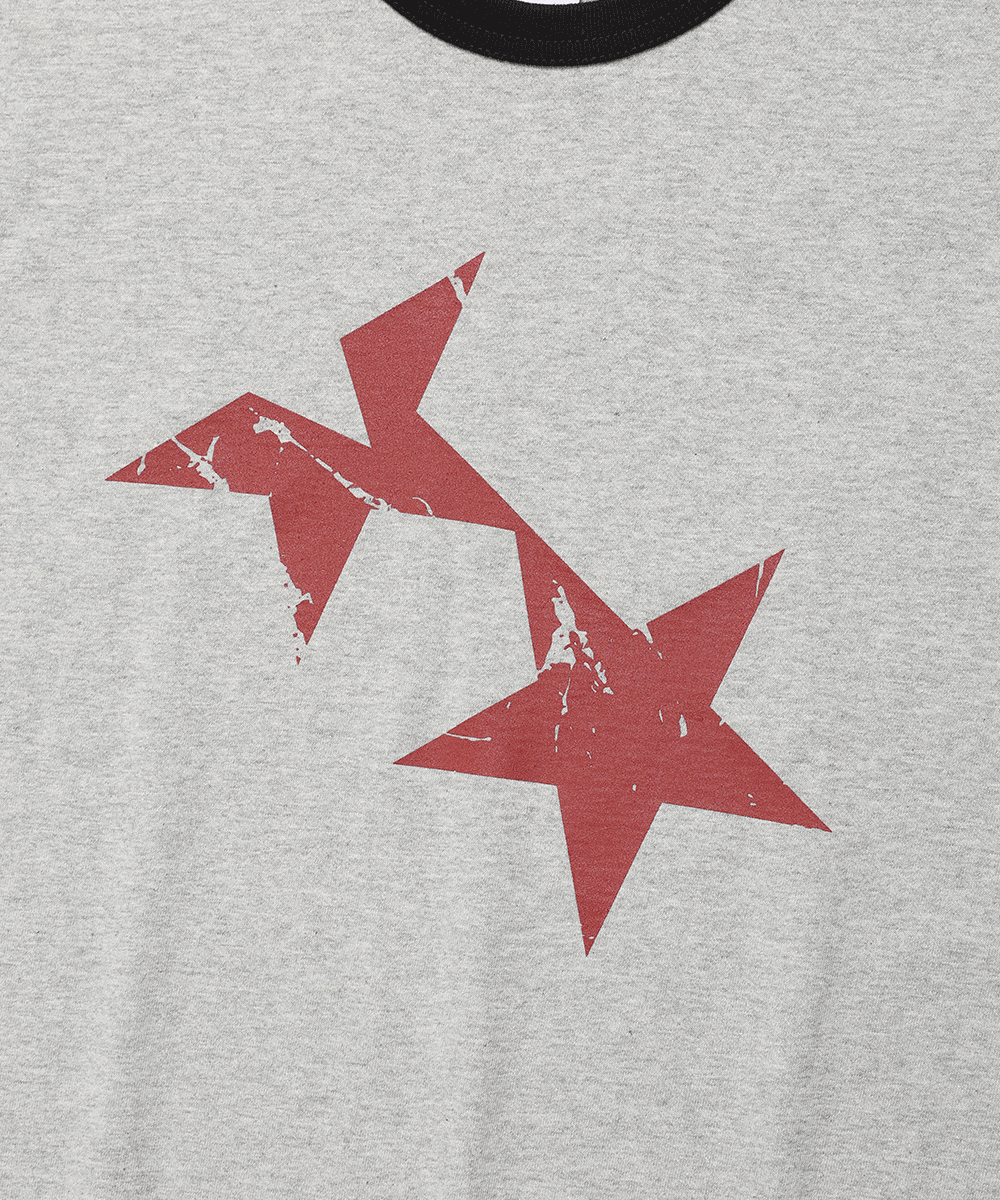 Tシャツ・カットソー [CAVISH] TWIN STAR RINGER SS TEE (4 COLOR) TWIN STAR RINGER SS TEE WHITE(CV2FMUT549A) - cavish | 60