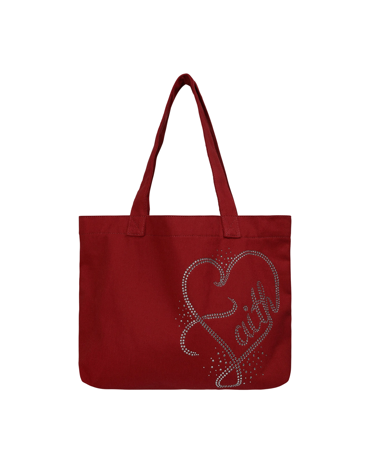 SCULPTOR Faith Rhinestone Eco Bag Red