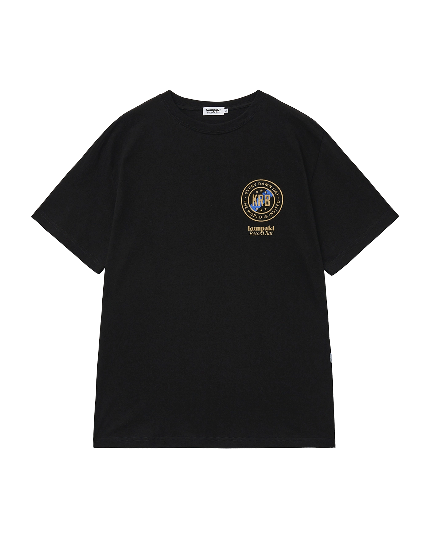 ★COMPAKT RECORD BAR★ KRB Basic New Logo Tshirt Black Kompakt Record Bar TWII Tee 'Black' – Limited Edt