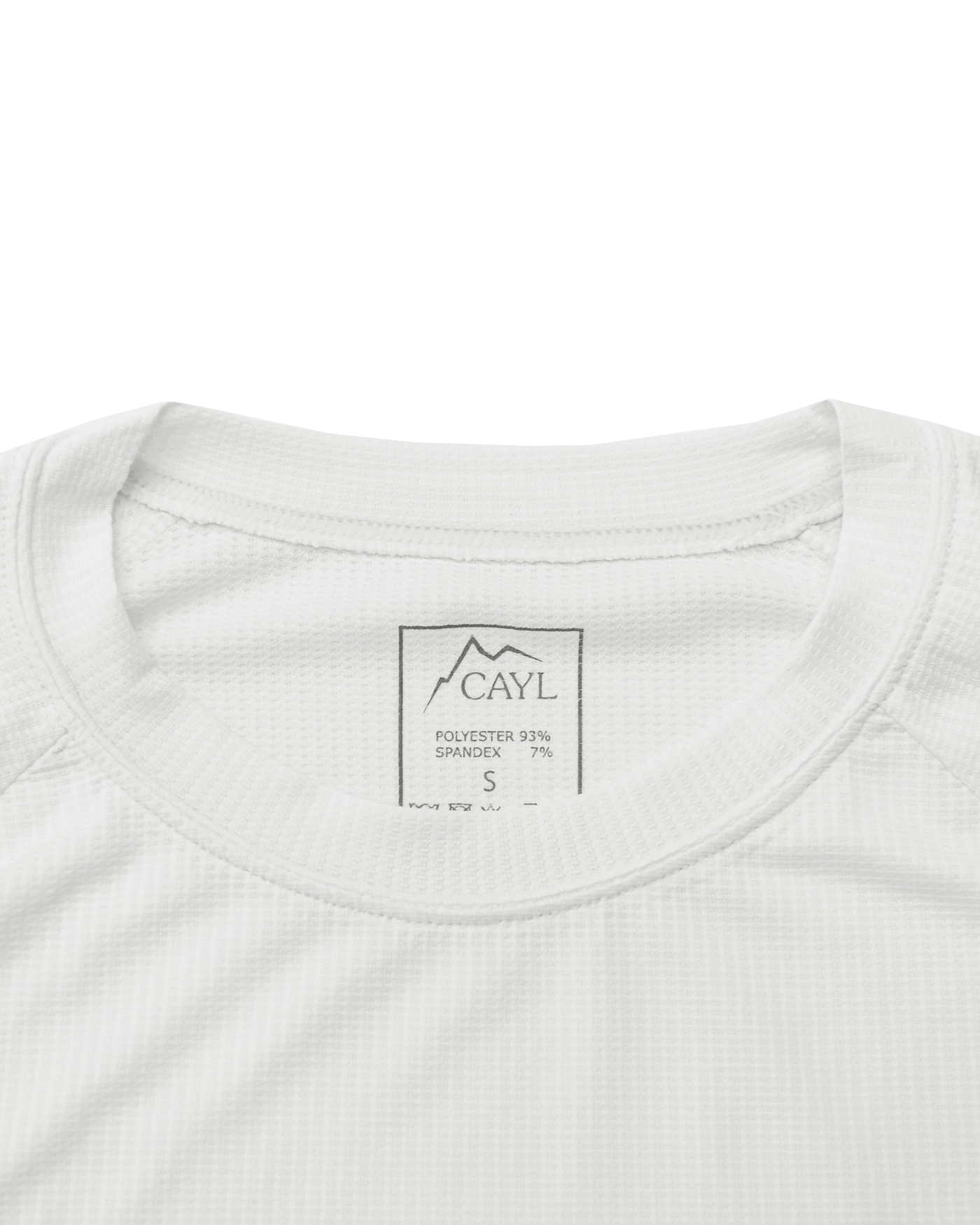 【CAYL】 25SS logo air short sleeve / cream CAYL LOGO AIR SHORT SLEEVE 透氣短袖排汗衫25SS