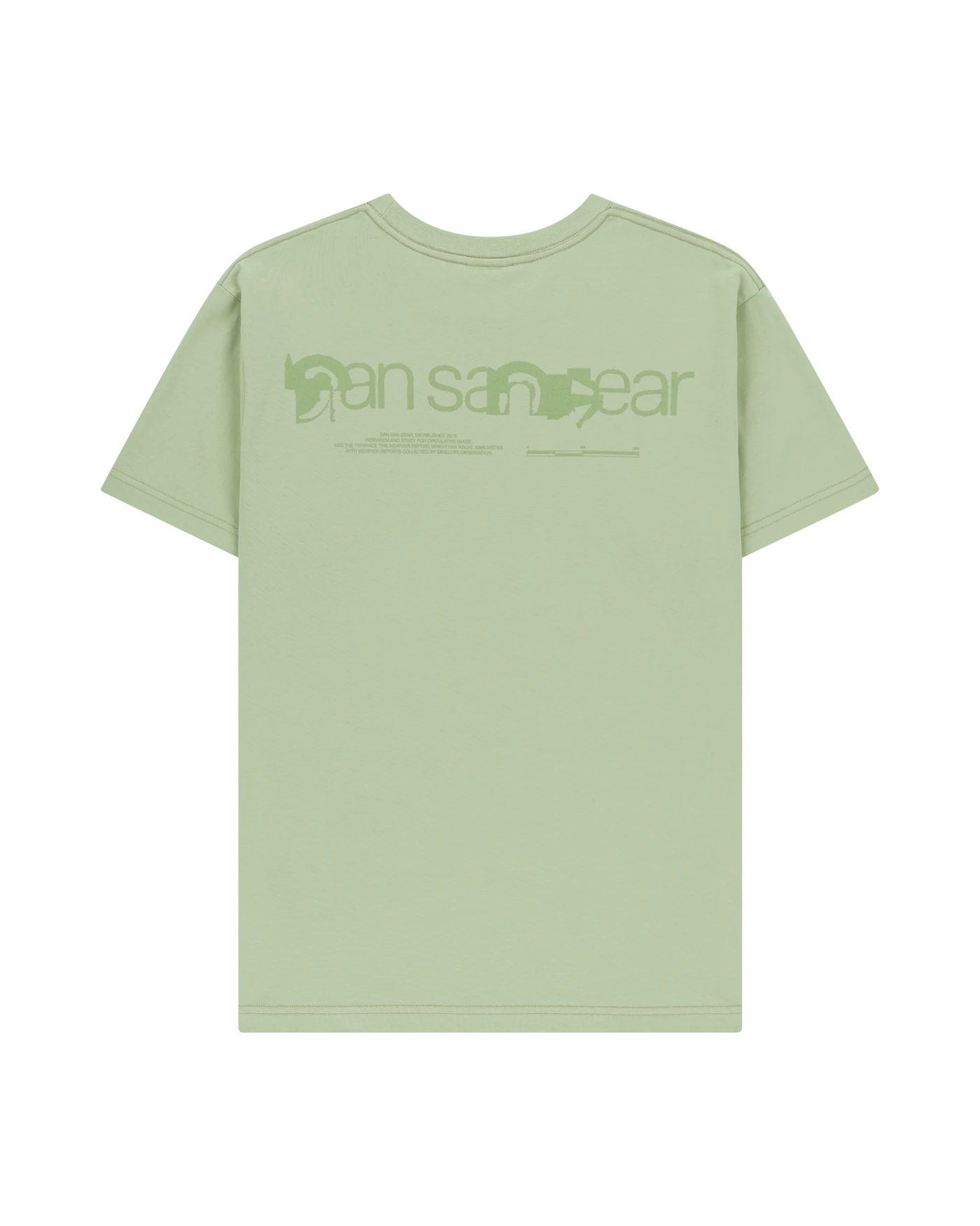 【SAN SAN GEAR】 GREEN CIRCULAR T-SHIRT [WHITE] SAN SAN GEAR LOGO T-SHIRT