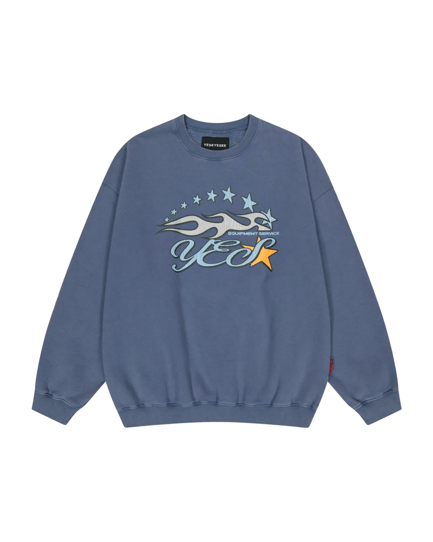 [YESEYESEE]★Y.E.S Cracked Flame Logo Sweatshirt YESEYESEE Y.E.S Cracked Flame Logo Sweatshirt