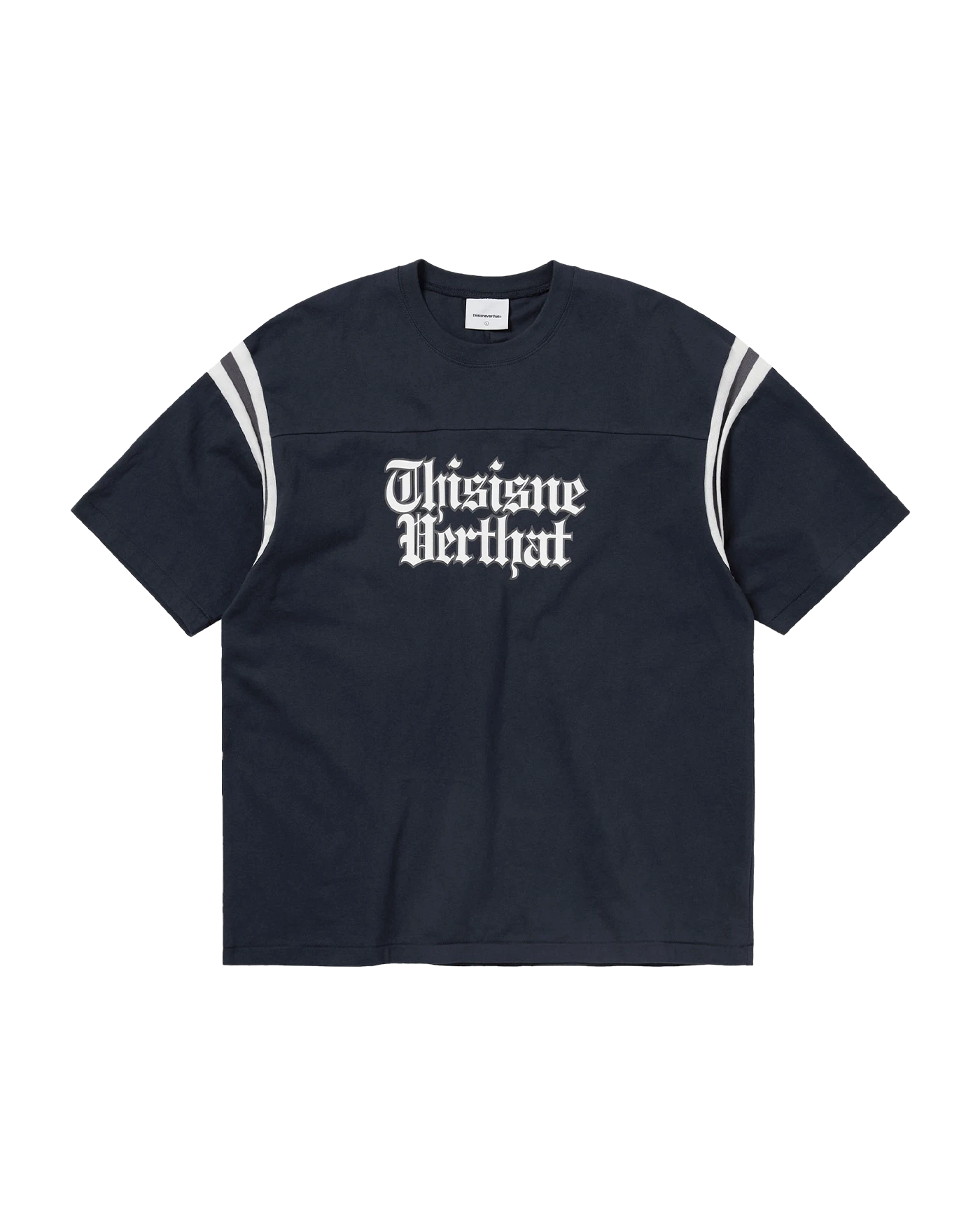 さらに100円引き◆thisisneverthat◆Football Tee Football-Tee-NAVY1.jpg?v=