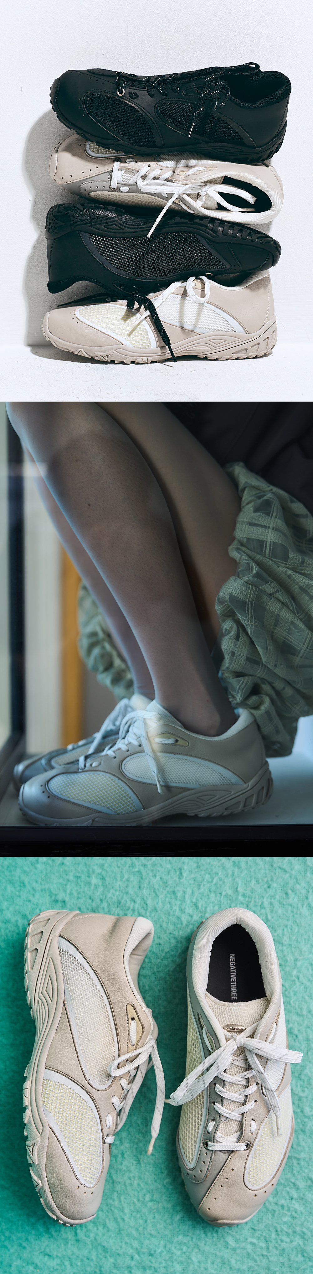 【NEGATIVETHREE】 Asymmetry No.2 Sneakers ●送料・関税込● NEGATIVE THREE Asymmetry No.2 Sneakers