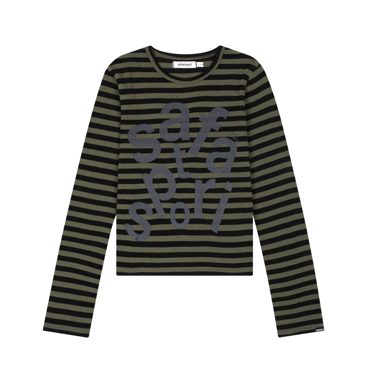 トップス SAFARISPOT 1/2 Ticketing Stripe Border SAFARISPOT 1/2 TICKETING STRIPE BORDER HOODIE BLACK