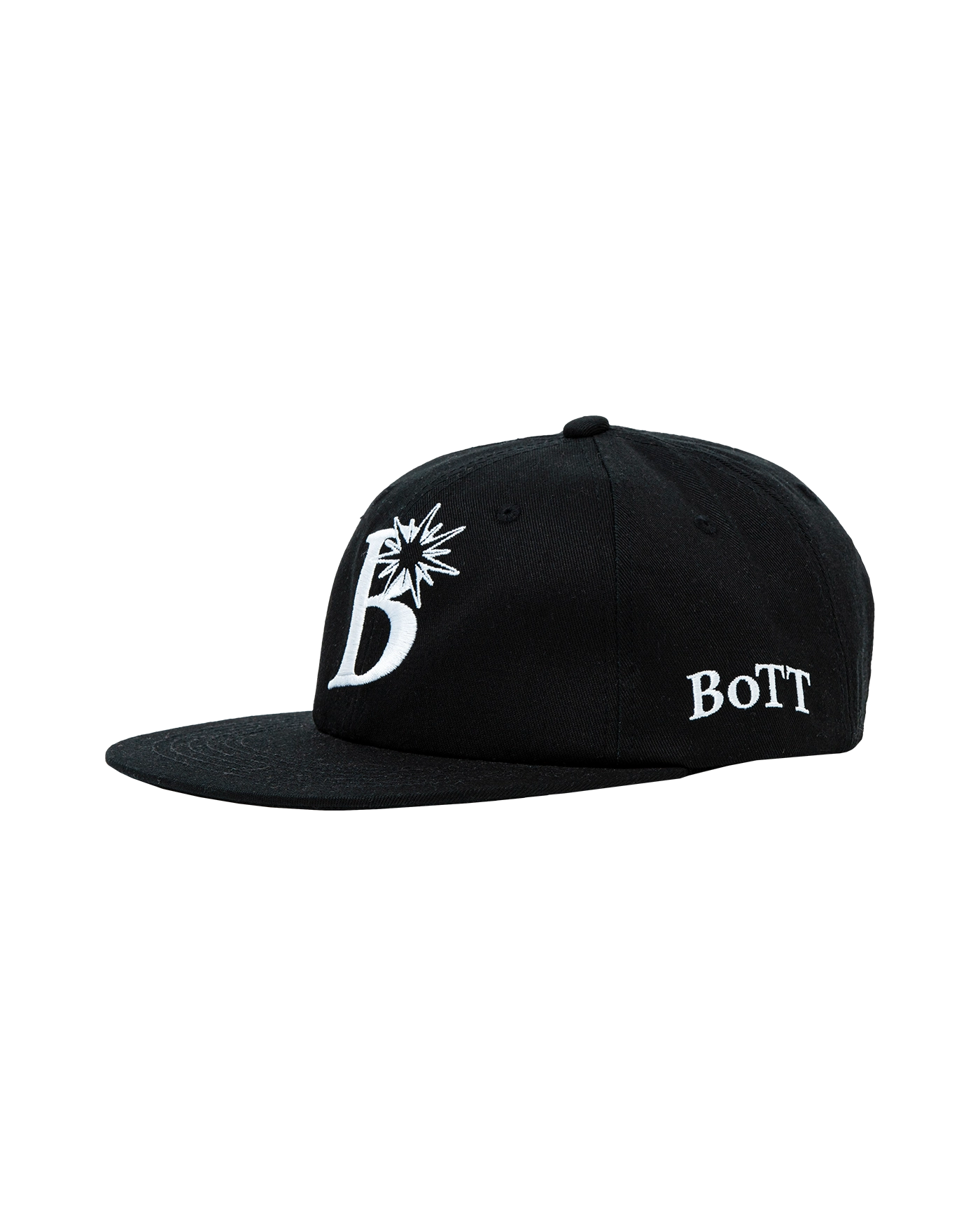 Bott B LOGO 6 PANEL CAP ブラック bott-b-logo-6-panel-cap-black-
