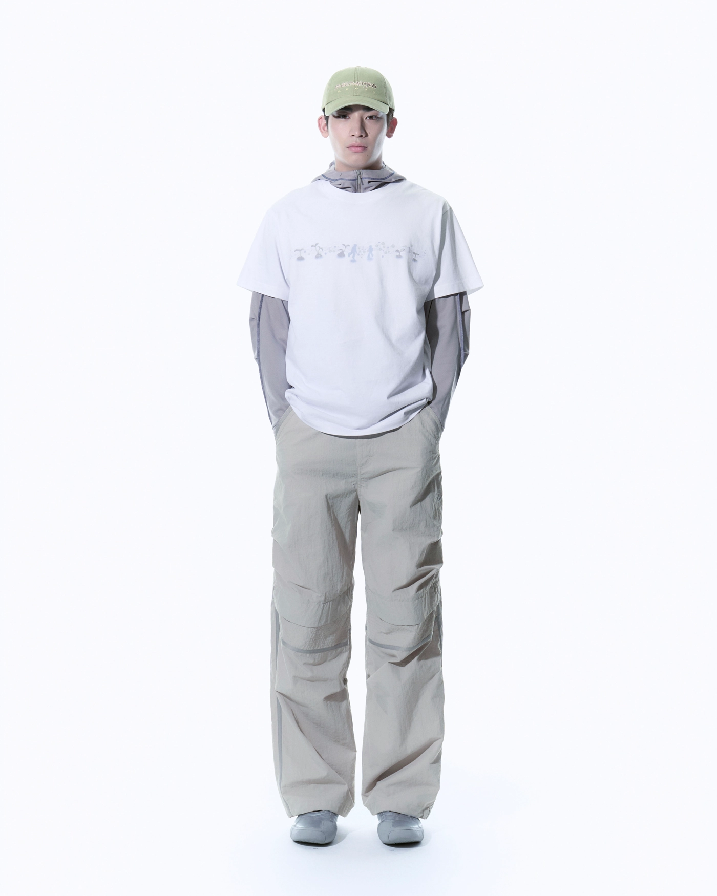 関税/送料込★SAN SAN GEAR★GREEN CIRCULAR T-SHIRT SAN SAN GEAR】LOGO T-SHIRT_0☆送料・関税込 (San San Gear/T