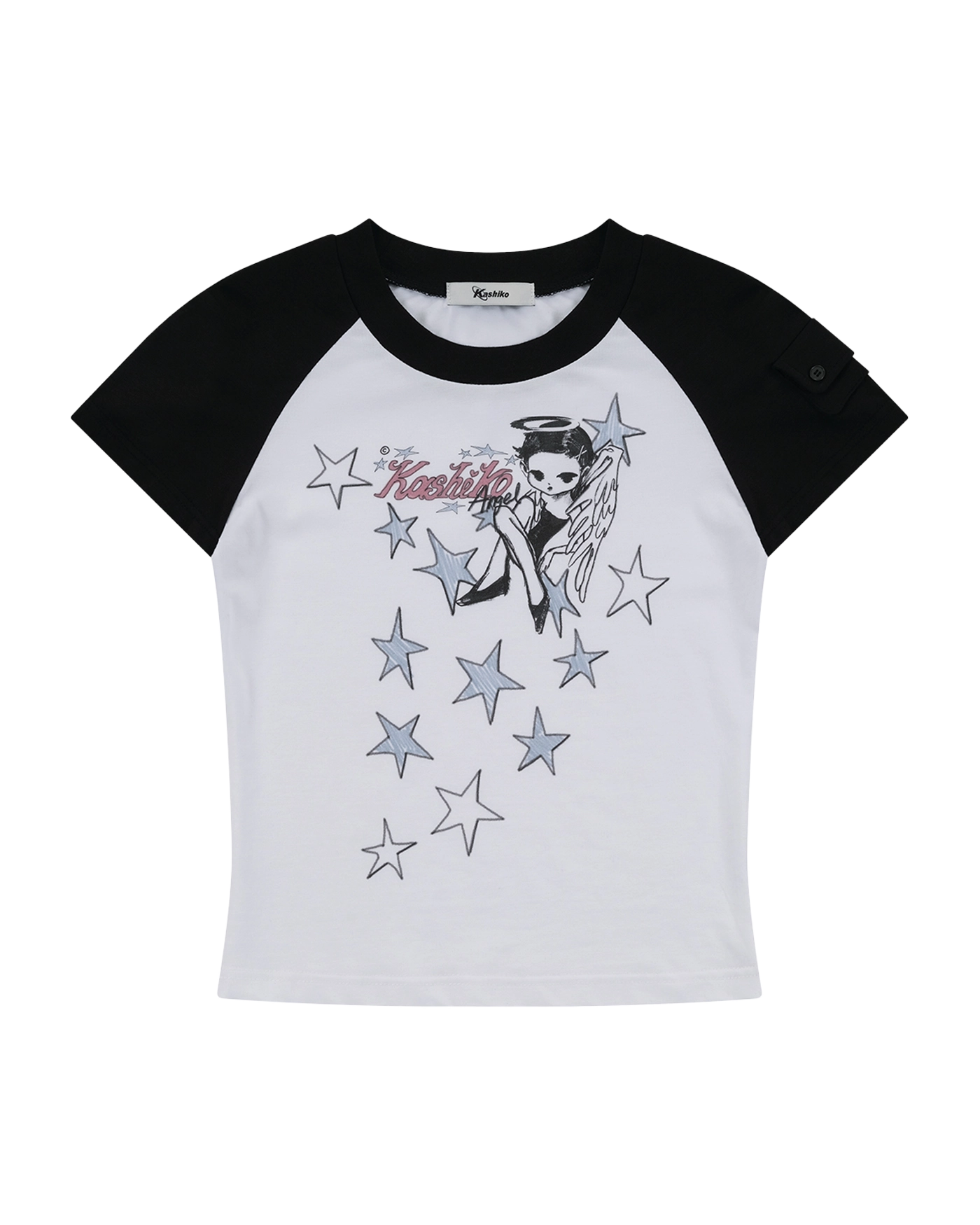 KASHIKO Angelic Pocket Raglan T Shirt