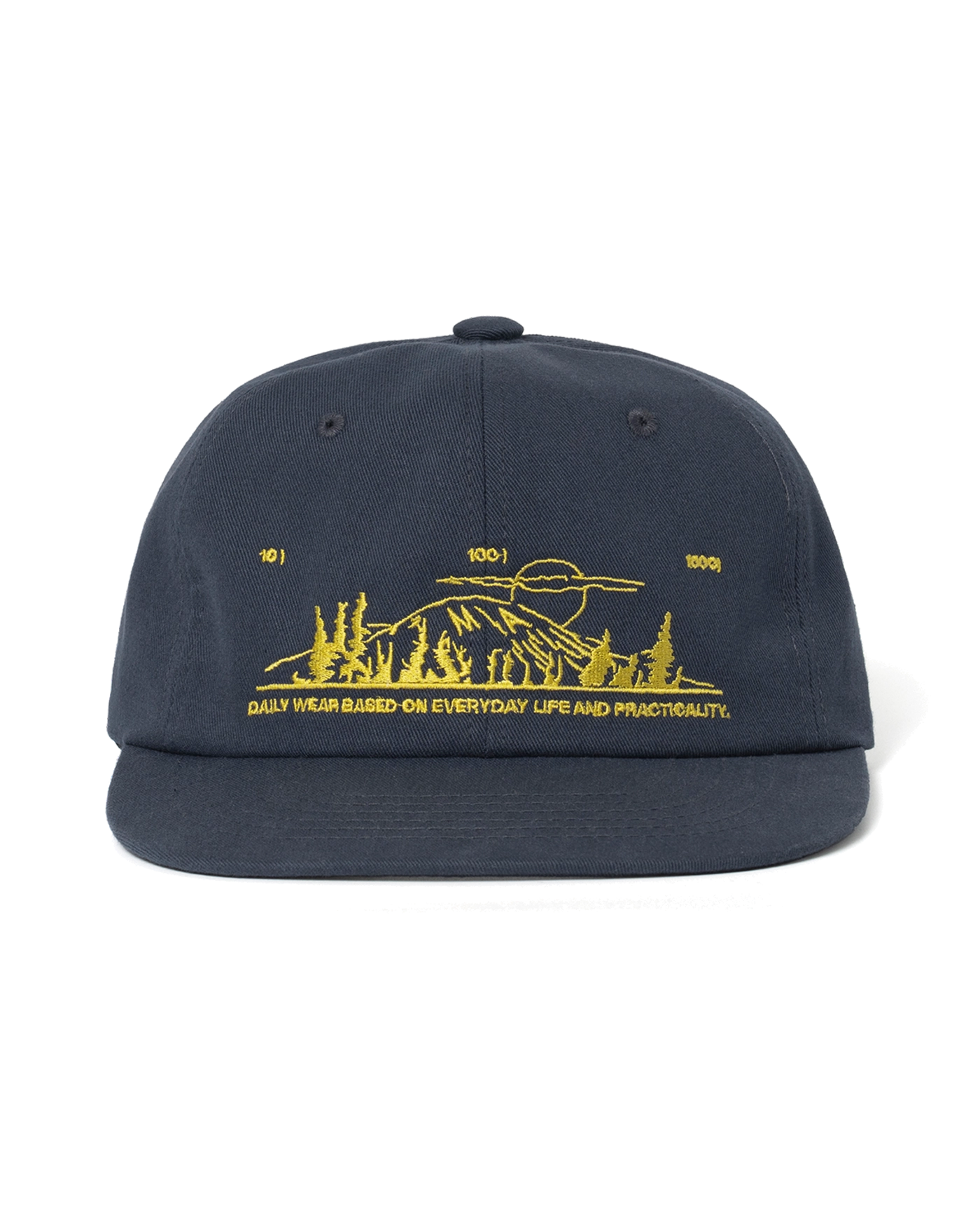 ●MILLO ARCHIVE● CINERY EMBROIDERY FLAT CAP NAVY ML553NAV MILLO ARCHIVE Scenary Embroidery Flat Cap