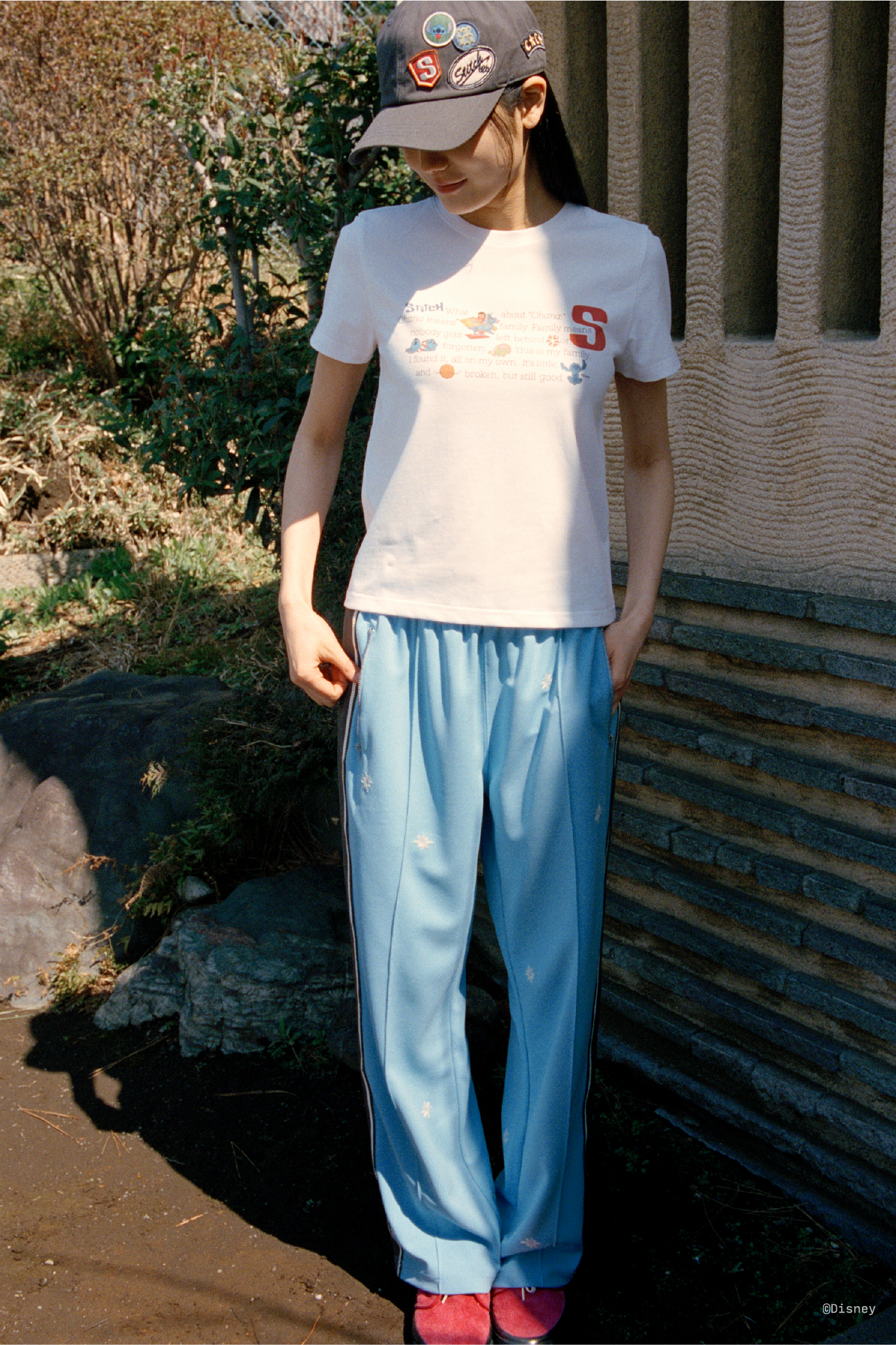 【SUNLOVE】 [STITCH] W Phrase Tee /追跡付 MUSINSA公式 | SUNLOVE [STITCH] W Phrase Tee Light Blue