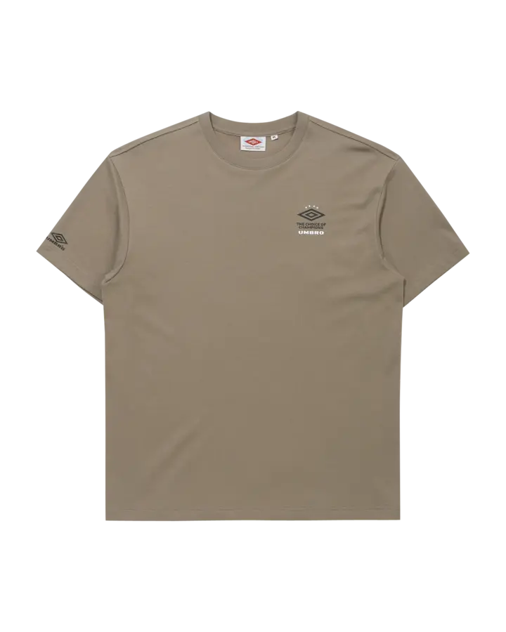 ◆UMBRO◆ HBL Double Diamond Logo Short Sleeve T-Shirt Beige UMBRO HBL Double Diamond Logo Short Sleeve T-shirt