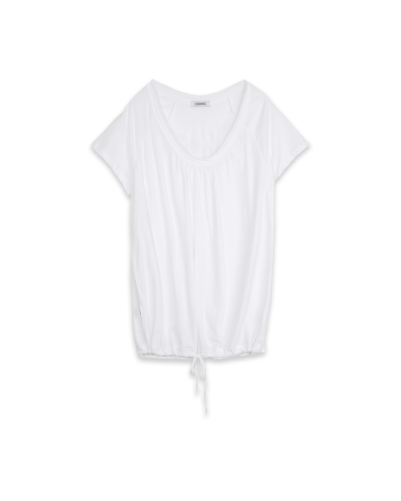 【CERRIC】RIBBON KNOT FRONT TOP RIBBON KNOT FRONT TOP / WHITE - CERRIC