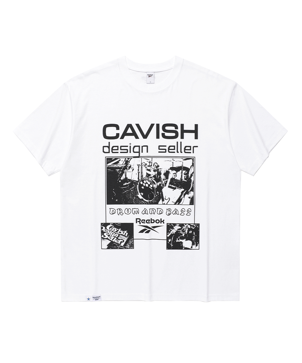 Tシャツ・カットソー CAVISH x Reebok Drum And Bass SS Tee White CAVISH x Reebok Drum And Bass SS Tee White (Reebok/Tシャツ