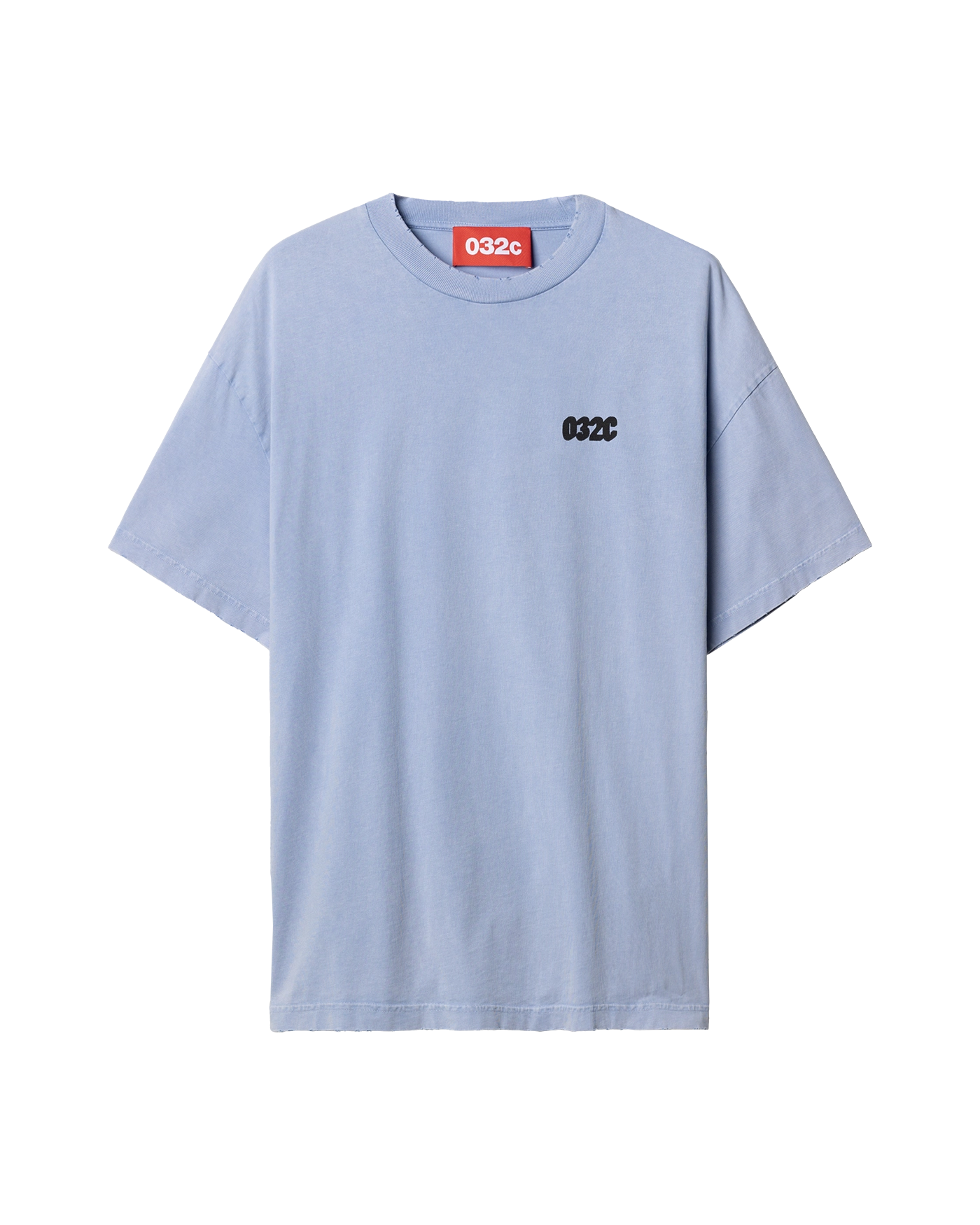 ★032c★ U 032c Loves T-shirt FADED LIGHT BLUE 032C LOVES TS 032C Loves T-Shirt in Faded Light Blue