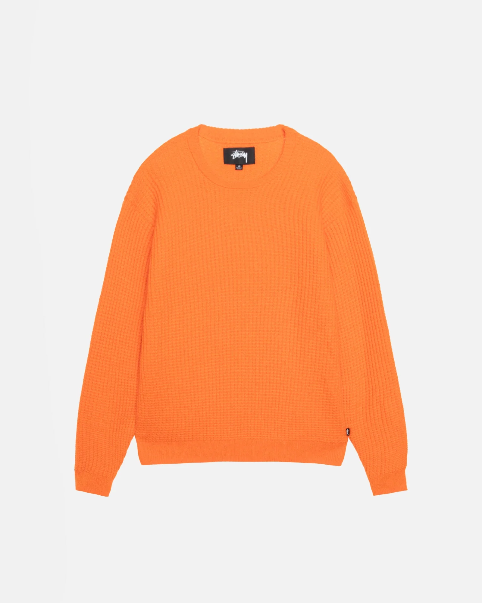 バ*助様 【STUSSY】WAFFLE KNIT CASHMERE CREW ช้อป Stussy Waffle Knit Cashmere Crew Naturalของแท้ที่ SASOM
