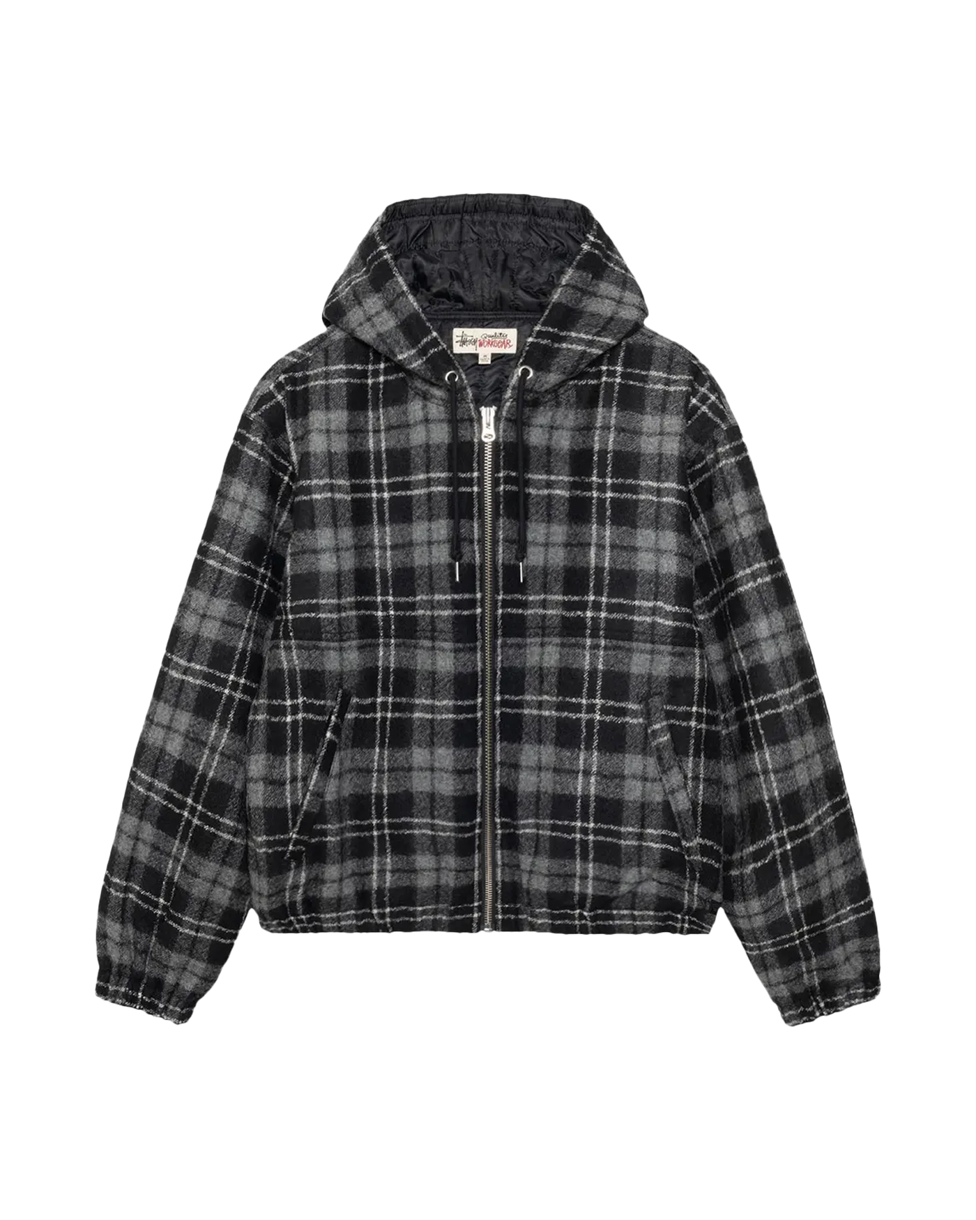 【STUSSY】WORK JACKET UNLINED PLAID STUSSY WORK JACKET WOOL PLAID
