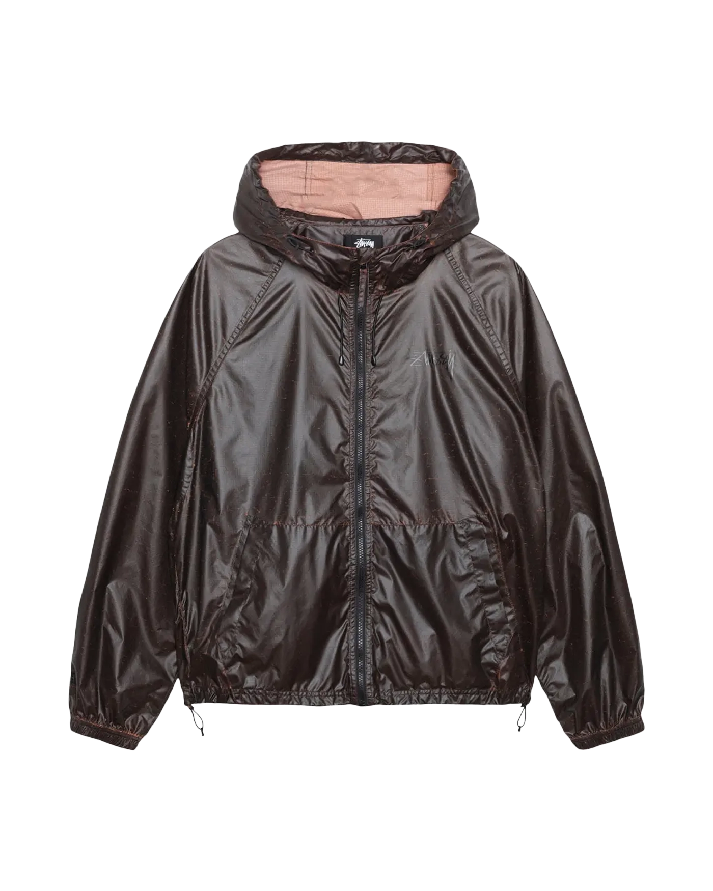 STUSSY BEACH SHELL CRACKED RIPSTOP
