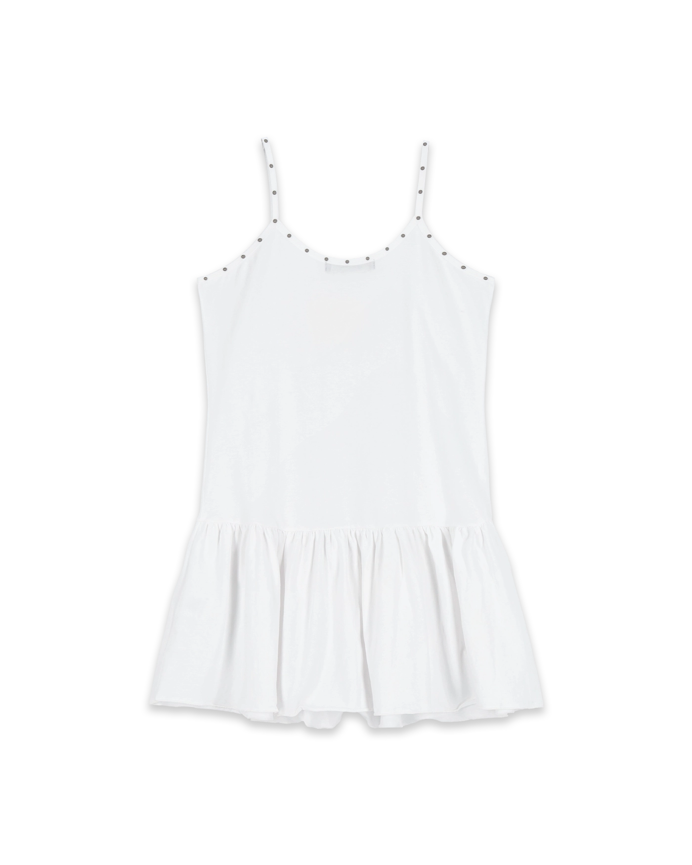 韓国商品/POLYSOOEM STUDDED JERSEY DRESS Polysooem Studded Jersey Dress - White | International Store