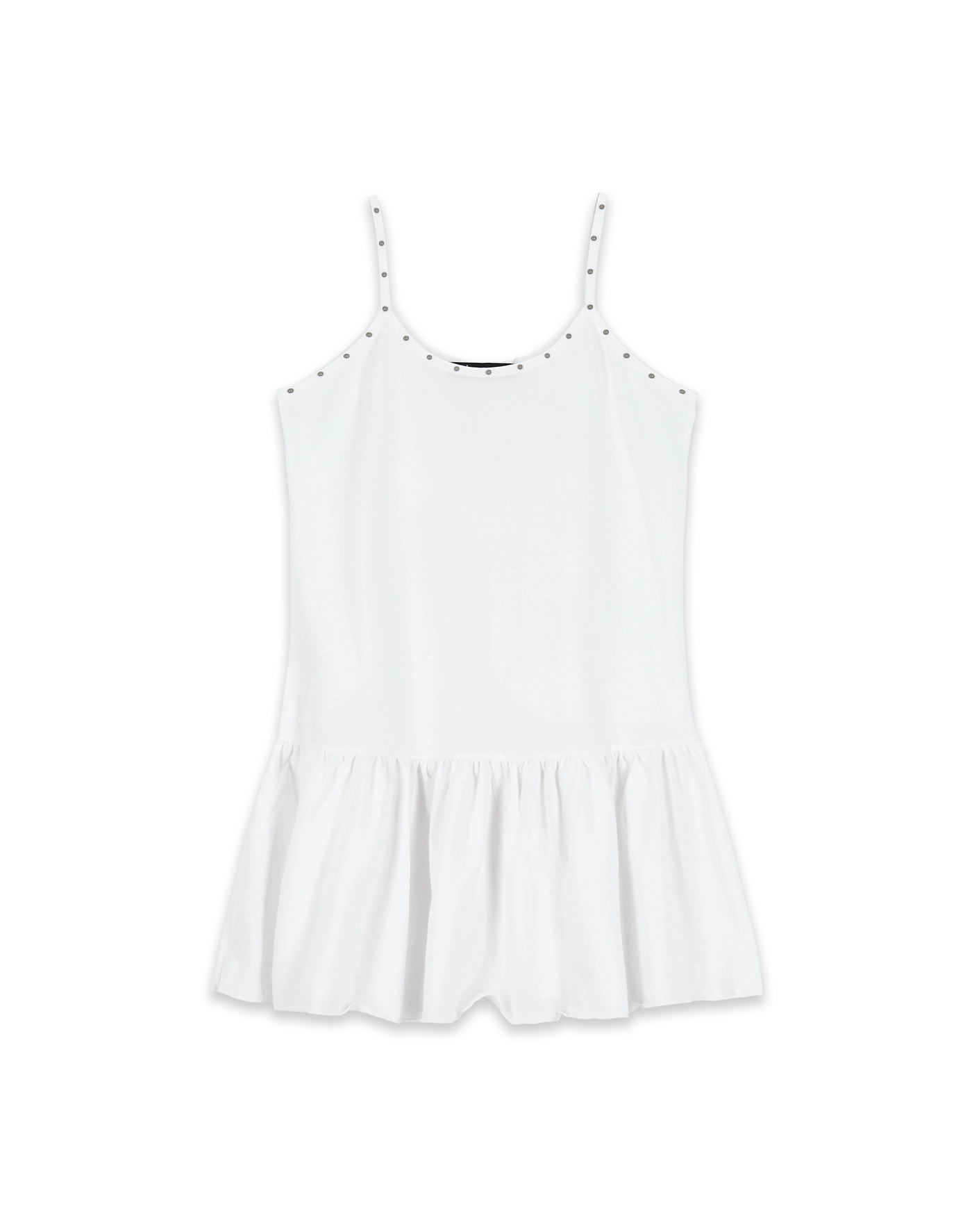 韓国商品/POLYSOOEM STUDDED JERSEY DRESS Polysooem Studded Jersey Dress - White | International Store