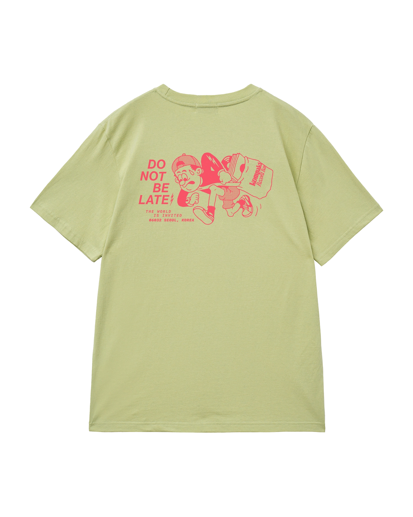 ★COMPAKT RECORD BAR★ Do Not Be Late Thunder Tshirt White KOMPAKT RECORD BAR Do Not Be Late Thunder T-shirt