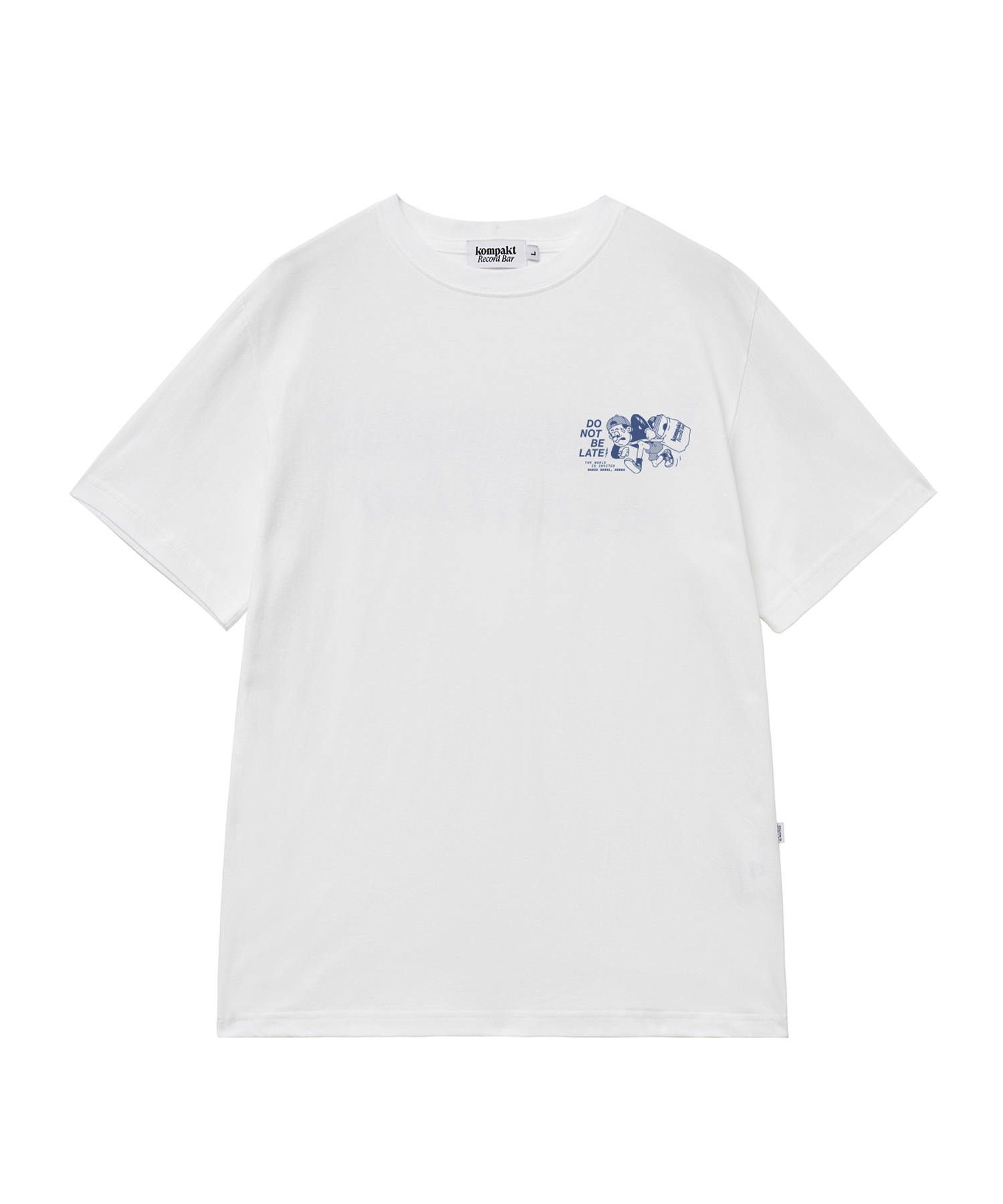 ★COMPAKT RECORD BAR★ Do Not Be Late Thunder Tshirt White KOMPAKT RECORD BAR Do Not Be Late Thunder T-shirt