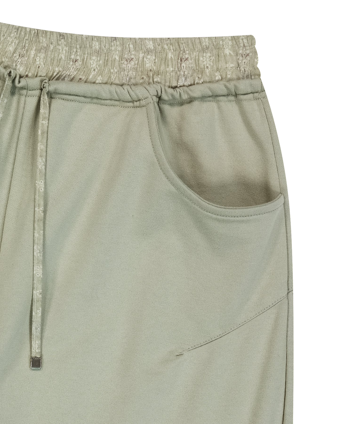 【OJOS】DOUBLE-WAISTED JERSEY PANTS OJOS | Double-Waisted Jersey Pants - Charcoal