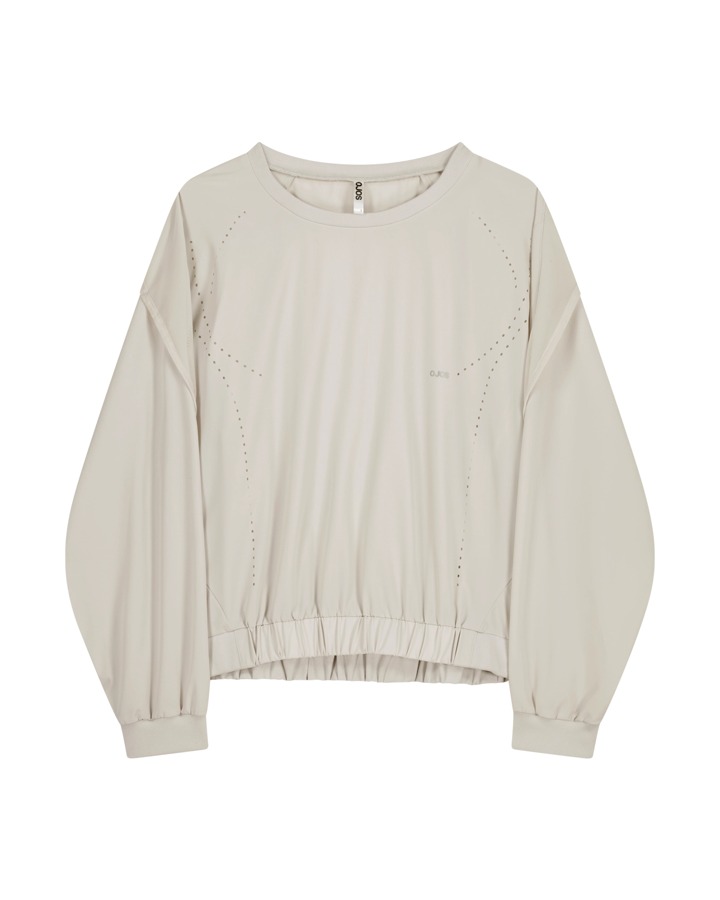 【OJOS】25ss Paneled Crop Shell Jacket OJOS | Paneled Crop Shell Jacket - Stone Blue