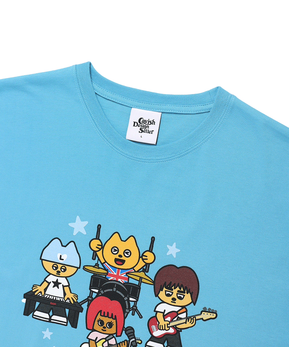 [CAVISH x LELBO BROWN] U.K TOUR SS TEE ★大人気★ LELBO BROWN X CAVISH U.K TOUR SS TEE