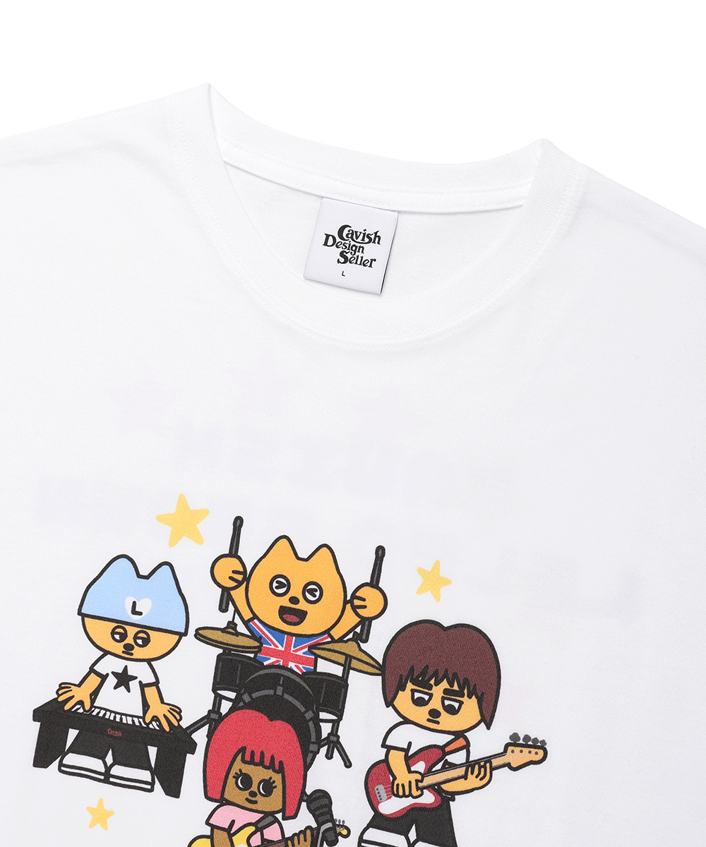 [CAVISH x LELBO BROWN] U.K TOUR SS TEE ★大人気★ LELBO BROWN X CAVISH U.K TOUR SS TEE