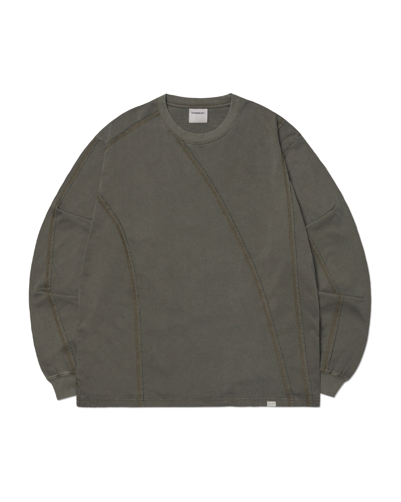 【NOMANUAL】ABRASION LAYERED LONG SLEEVE TEE スリーブティー ABRASION LAYERED LONG SLEEVE TEE - BLACK - nomanual | 60